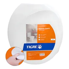Assento Sanitario Almofadado Oval Branco Suavit Tigre Foto mini 1