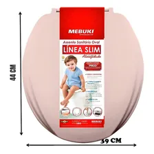 Assento Sanitário Almofadado Oval Mebuki Varias Cores Foto mini 2