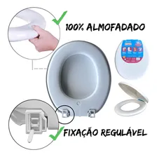 Assento Sanitario Almofadado Perfumado Tampa Oval Astra Foto mini 4