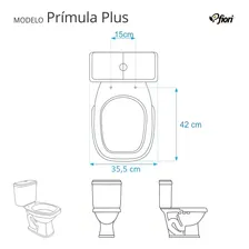 Assento Sanitário Almofadado Primula Preto Para Louça Fiori Foto mini 3