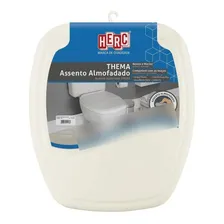 Assento Sanitário Almofadado Thema Quadrado Biscuit Herc Foto mini 1
