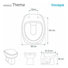 Assento Sanitário Astra Com Amortecedor Thema Branco Incepa Foto mini  3