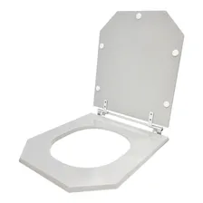 Assento Sanitário Atrium Cinza Platina Para Louça Incepa Foto mini  2