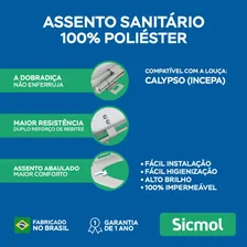 Assento Sanitário Calypso Branco Para Louça Incepa 6lpf Foto mini 4