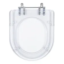 Assento Sanitário Carrara Transparente Para Vaso Deca Foto mini 1