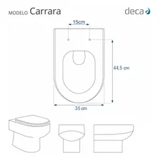 Assento Sanitário Carrara Transparente Para Vaso Deca Foto mini 4