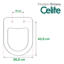 Assento Sanitário Celite Riviera Pergamon Biscuit (Bege) Sicmol Foto mini  2