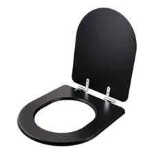 Assento Sanitário Com Amortecedor Carrara Preto Fosco P/deca Foto mini 2