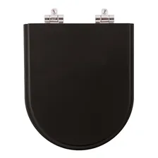 Assento Sanitário Com Amortecedor Carrara Preto Fosco P/deca Foto mini 1