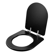 Assento Sanitário Com Amortecedor Carrara Preto Para Deca Foto mini 2