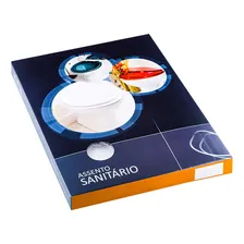 Assento Sanitario Convencional Cinza P/ Vaso Ideal Standard Foto mini 3