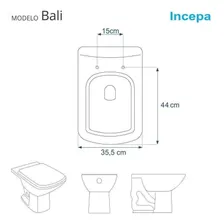 Assento Sanitário Em Mdf Bali Branco Para Louça Incepa Laufen Foto mini  3