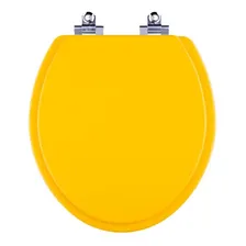 Assento Sanitário Fechamento Lento Oval Amarelo Fosco Foto mini 1