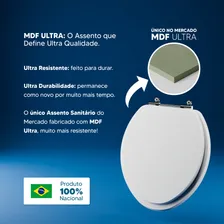 Assento Sanitário Fechamento Lento Oval Amarelo Fosco Foto mini 4