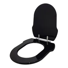 Assento Sanitário Hampton Preto Para Louça Incepa Foto mini  2
