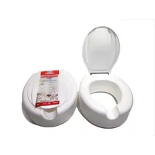 Assento sanitário Mebuki Assento Sanitário Oval Elevado 13,5 cm de plástico com forma oval branco lisa Foto mini 4