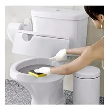 Assento sanitário Mebuki Assento Sanitário Oval Elevado 13,5 cm de plástico com forma oval branco lisa Foto mini 3