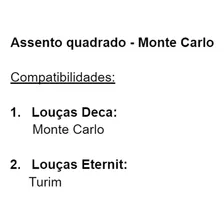 Assento Sanitário Monte Carlo Pp Mcppe17c Branco Tupan Foto mini 4