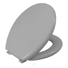 Assento Sanitário Oval Almofadado Astra Cor Cinza Claro Foto mini 1
