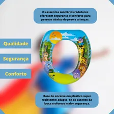 Assento Sanitário Oval Almofadado Infantil Macaco Foto mini 4