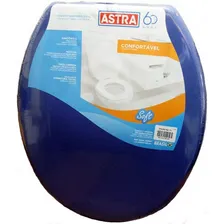 Assento Sanitário Oval Plástico Azul 11 Astra Vasos Ovais Foto mini 1