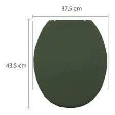 Assento Sanitário Oval Plástico Verde 5 Astra Foto mini 3