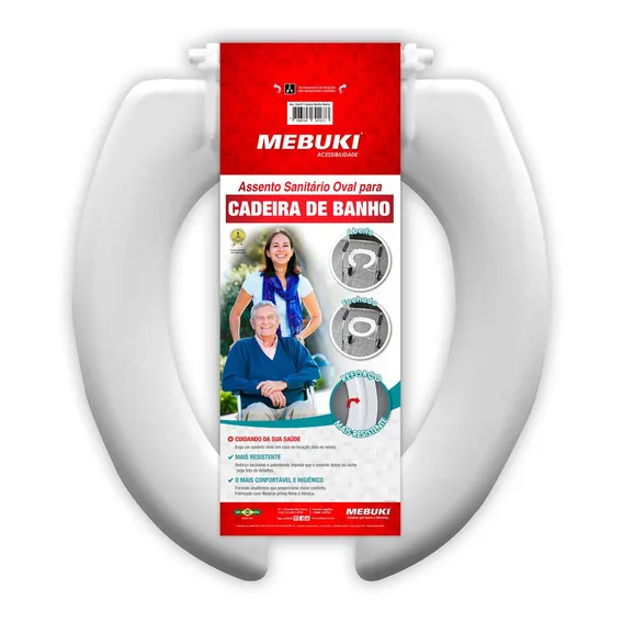 Assento Sanitário Para Cadeira De Banho Aberto Foto 1