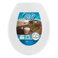 Assento Sanitário Plástico Soft Branco - Metasul Foto mini 3