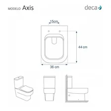 Assento Sanitário Poliéster Axis Branco Para Louça Deca Foto mini 4