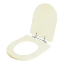 Assento Sanitário Poliéster Carrara Creme Para Louça Deca Foto mini  2