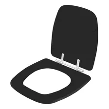 Assento Sanitário Poliéster Fit Preto Para Louça Celite Foto mini  2
