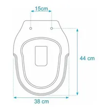 Assento Sanitário Poliéster Hampton Branco Para Louça Incepa Foto mini 2