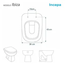 Assento Sanitário Poliéster Ibiza Branco Ferragem Dourada Foto mini  3