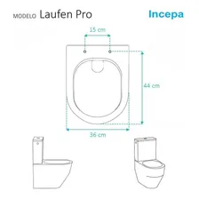 Assento Sanitário Poliéster Laufen Pro Branco P/ Vaso Incepa Foto mini 3