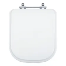 Assento Sanitário Poliéster Quadra Branco Para Louça Deca Foto mini 1