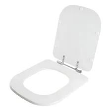 Assento Sanitário Poliéster Quadra Branco Para Louça Deca Foto mini 2
