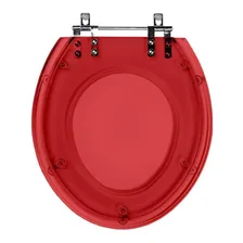 Assento Sanitário Poliéster Sabará Vermelho Para Louça Icasa Foto  mini 1