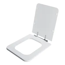 Assento Sanitário Poliéster Square Branco Para Louça Incepa Cidamar Foto mini 2
