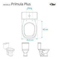 Assento Sanitário Pontto Lavabo Primula Plus Marfim Para Louça Fiori Foto mini  3
