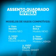 Assento Sanitário Pp Soft Close Celite Riviera Cinza Tupan Foto mini 4