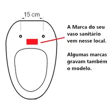 Assento Sanitário Pp Tupan Soft Close Incepa Thema Branco Pr Foto mini 2