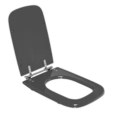 Assento Sanitário Resina Tivoli Cinza Escuro P/ Vaso Ideal Standard Cor Cinza quartzo Foto mini 2