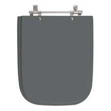 Assento Sanitário Resina Tivoli Cinza Escuro P/ Vaso Ideal Standard Cor Cinza quartzo Foto  mini 1