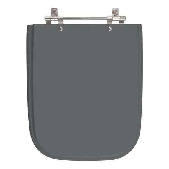 Assento Sanitário Resina Tivoli Cinza Escuro P/ Vaso Ideal Standard Cor Cinza quartzo Foto 1