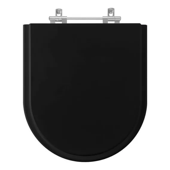 Assento Sanitário Riviera Preto Para Louça Celite Foto 1