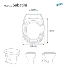 Assento Sanitário Sabatini Areia Para Vaso Icasa Foto mini  2