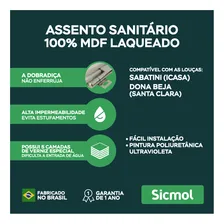 Assento Sanitário Sabatini Verde Água Tampa Para Vaso Icasa Foto mini  2