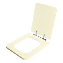 Assento Sanitário Square Biscuit (bege) Para Louça Incepa Foto mini 2