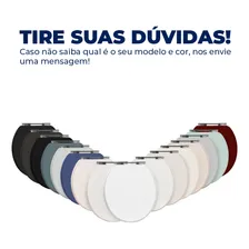 Assento Sanitário Square Rosa Shell Tampa Para Vaso Incepa Foto mini 4