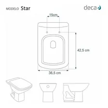 Assento Sanitário Star Branco Gelo Para Louça Deca Foto mini 3